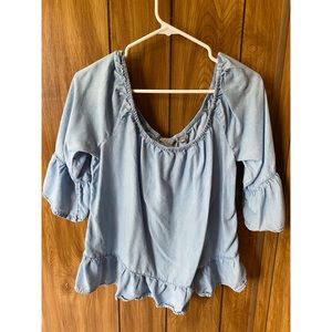 Soho Denim Off-Shoulder Blouse